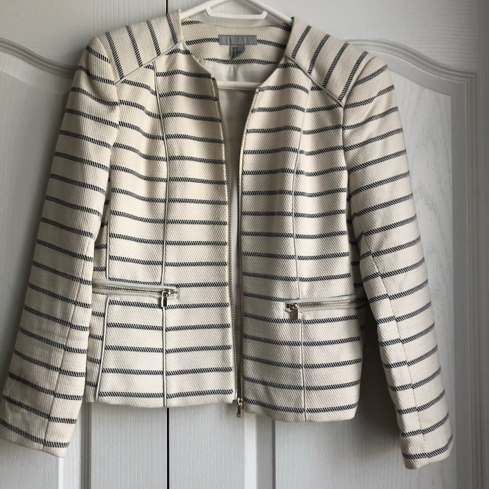 H&M White Suit Jacket/Blazer